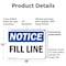 Signmission Fill Line, 18 in W x Rectangle, Plastic OS-2PACK-NS-P-1218-L-12501 - alternate 5